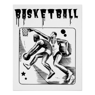 Basketball Player Basketballer Sports Poster