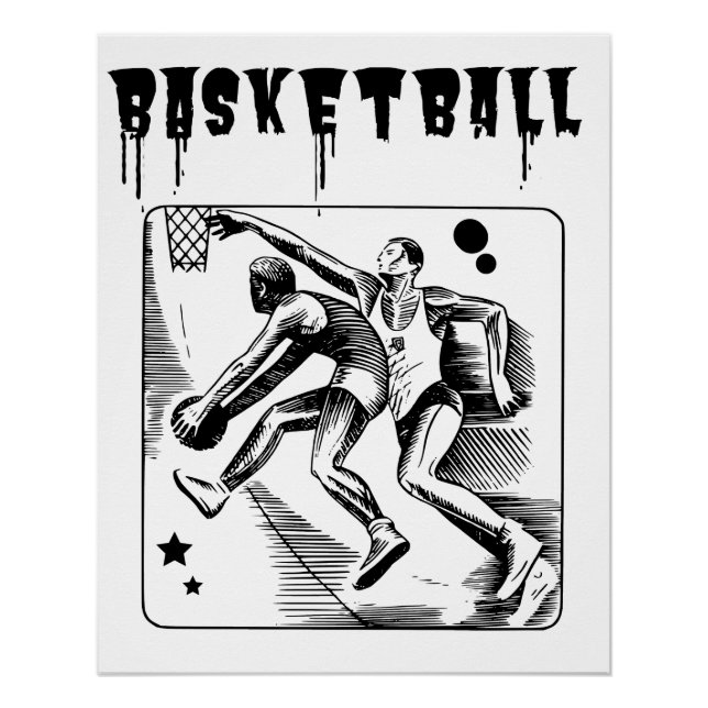 Basketball Player Basketballer Sports Poster (Front)