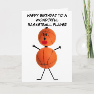 Basketball Player Birthday Card