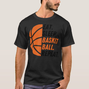 Basketball Player Boy Eat Sleep Basketball Repeat T-Shirt