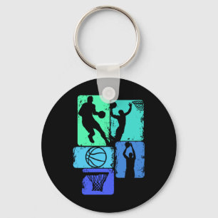 Basketball Player Boys Kids Men (2) Key Ring