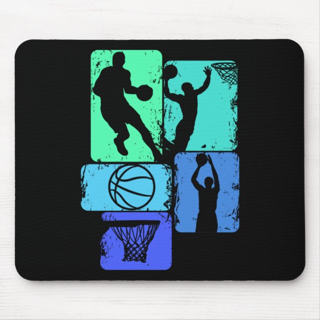 Basketball Player Boys Kids Men (2)  Mouse Pad (Front)