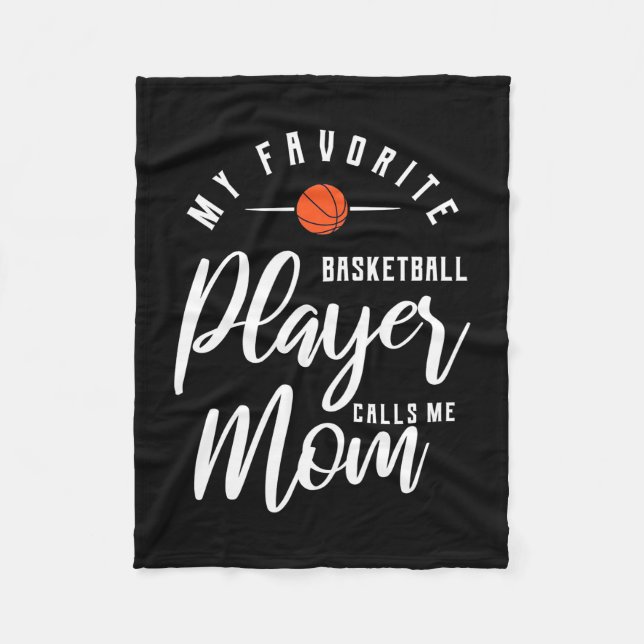 Basketball Player Calls Me Mum Fleece Blanket (Front)