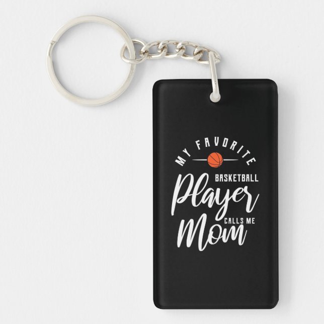 Basketball Player Calls Me Mum Key Ring (Front)
