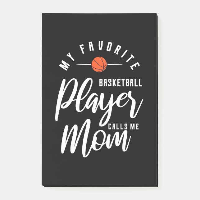 Basketball Player Calls Me Mum Post-it Notes (Front)