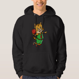 Basketball Player Coach Bball Hoop Cat Owner Hoodie