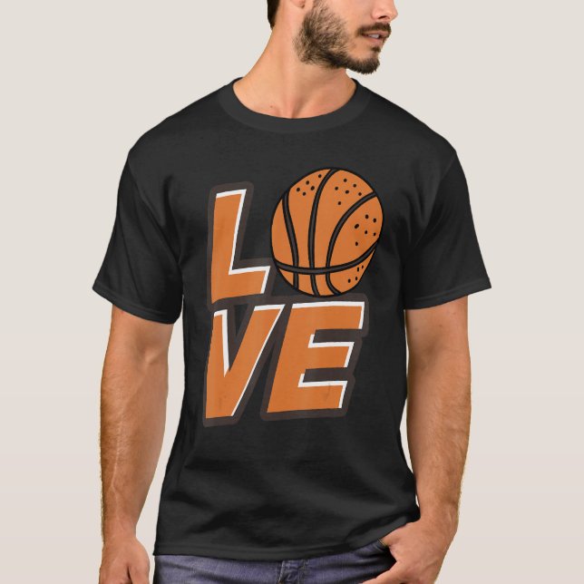 Basketball Player Coach Team Ball Love Athlete Spo T-Shirt (Front)