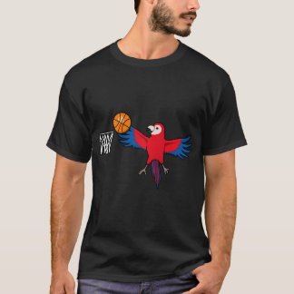 Basketball Player Cute Parrot Hobby Sports 	 Baseb T-Shirt