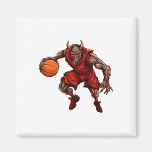 Basketball Player Devil Magnet