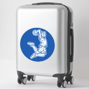 Basketball Player Doing Slam Dunk Light Design