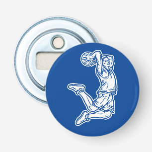 Basketball Player Doing Slam Dunk Light Design Bottle Opener