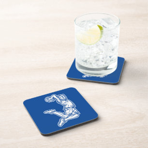 Basketball Player Doing Slam Dunk Light Design Coaster