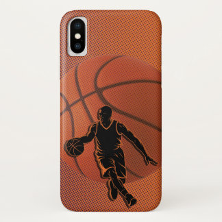  Basketball Player Dribble Silhouette Sports iPhone X Case