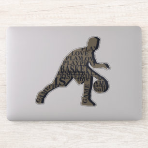 Basketball player dribbling 