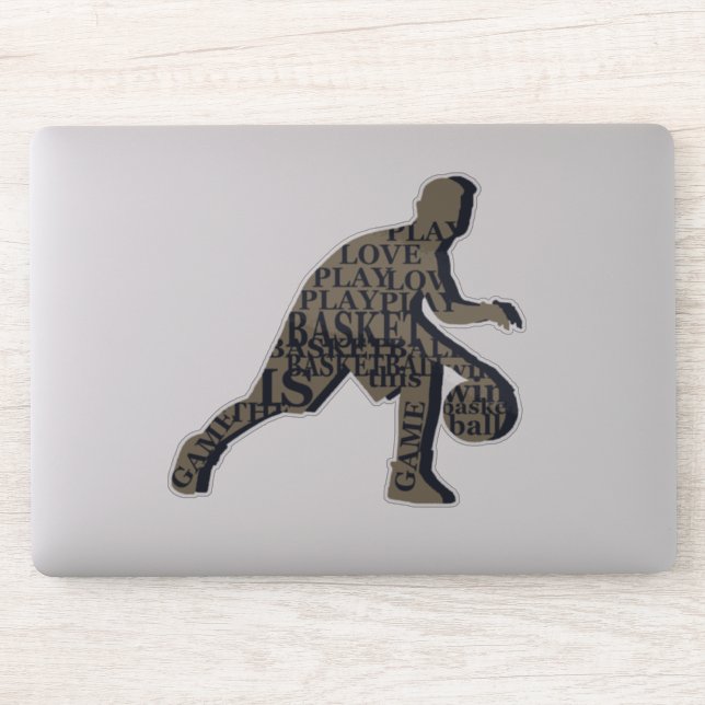 Basketball player dribbling  (Computer)