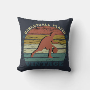 Basketball player dribbling cushion