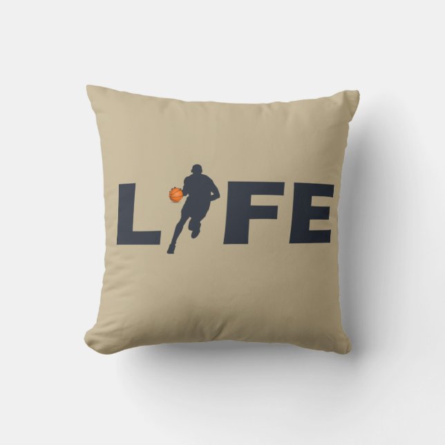 Basketball player driblling  cushion (Front)