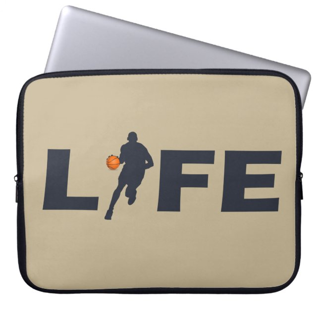 Basketball player driblling  laptop sleeve (Front)