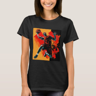 Basketball Player Dunking Basket T-Shirt