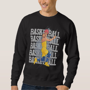 Basketball Player Dunking Hoops Coach Team Sweatshirt