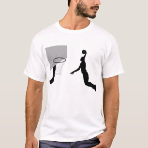 Basketball player dunking T-shirt