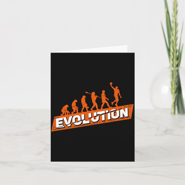 Basketball Player Evolution Gift Design Card (Front)