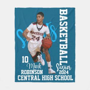 Basketball Player Game Photo Fleece Blanket
