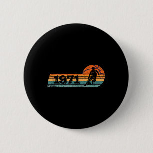 Basketball-player Game Vintage Born 1971 Birthday 6 Cm Round Badge