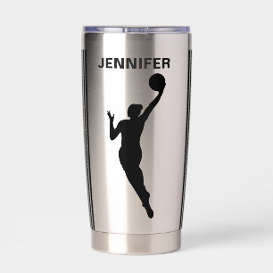 Basketball Player Girl, Basketball Girl Birthday Insulated Tumbler