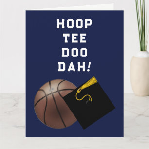 Basketball Player Graduation Congrats Cards