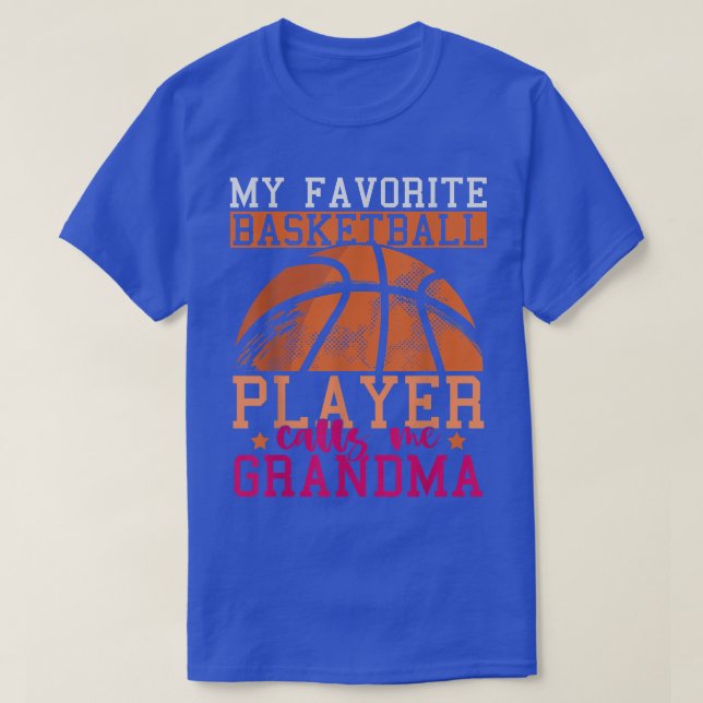 Basketball Player Grandma Mothers Day Sports Baske T-Shirt (Design Front)