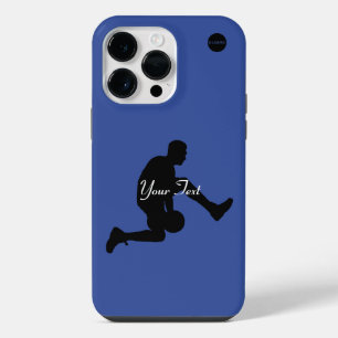 Basketball Player Graphic & Your Name HAMbyWG iPhone 14 Pro Max Case
