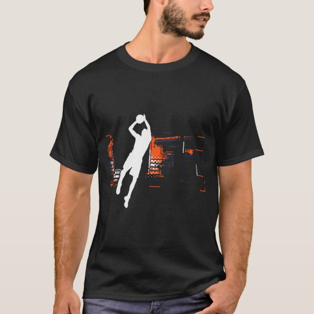 Basketball Player  Hoops Coach  Basketball Team T-Shirt (Front)