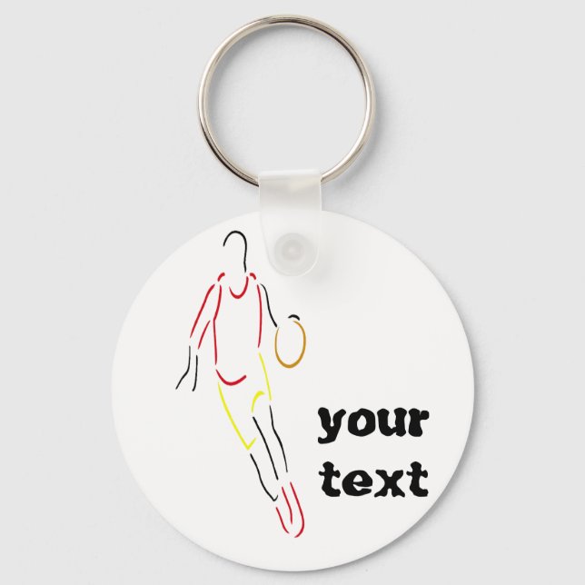 basketball -player key ring (Front)