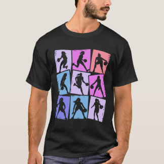 Basketball Player Kids Women Girls T-Shirt