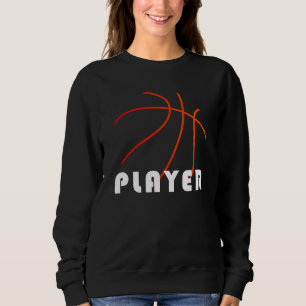 Basketball Player   Mimimal Modern Design Sweatshirt