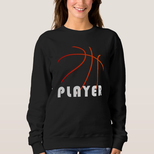 Basketball Player | Mimimal Modern Design Sweatshirt (Front)
