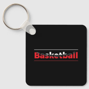 Basketball Player - Minimalist Geometric Arch Key Ring