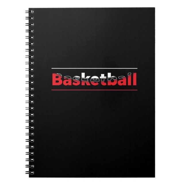Basketball Player - Minimalist Geometric Arch Notebook (Front)