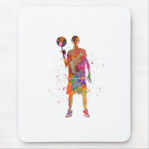 Basketball player mouse pad