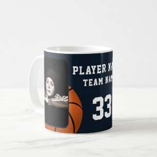 Basketball Player Name Number Team 2 Photos Coffee Mug