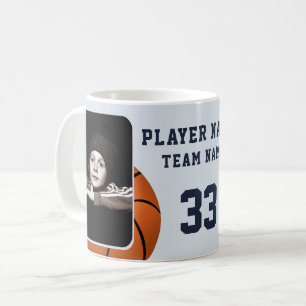 Basketball Player Name Number Team 2 Photos Coffee Mug