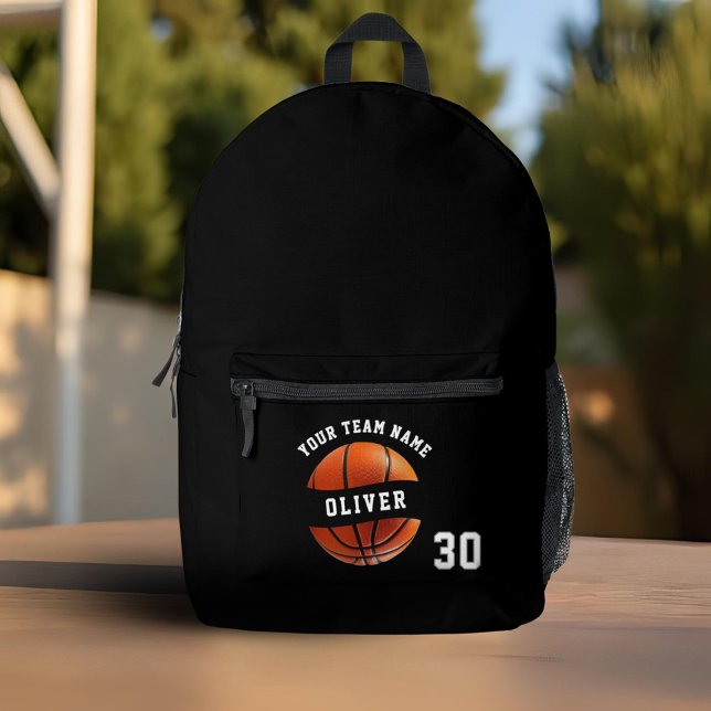 Basketball Player Name Number Team Name Sports Printed Backpack (Creator Uploaded)