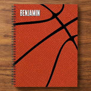 Basketball Player Name Text Custom Sports Playbook Notebook