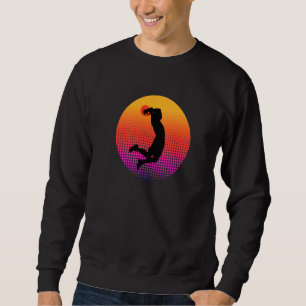 Basketball Player Playing Basketball Ball Sports S Sweatshirt