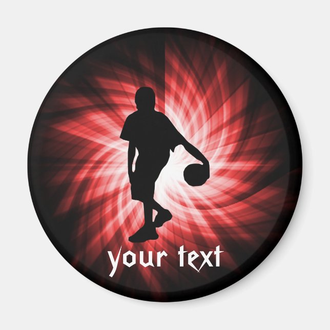 Basketball Player; Red Magnet (Front)