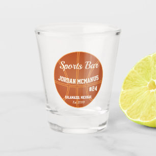 Basketball Player Shot glass