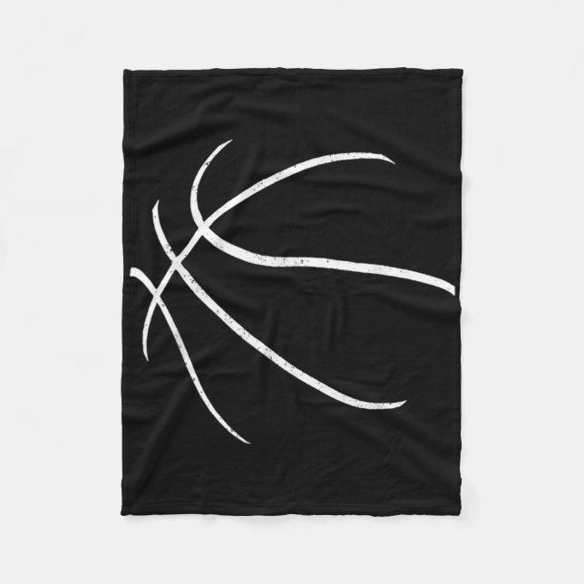 Basketball Player Silhouette Design  Fleece Blanket (Front)
