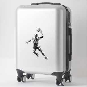 Basketball Player Slam Dunk Dark Design