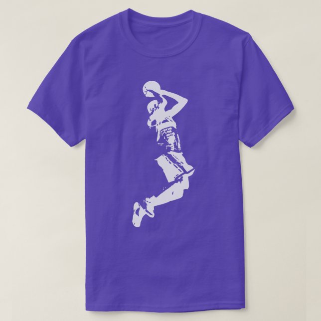 Basketball Player Slam Dunk T-Shirt (Design Front)